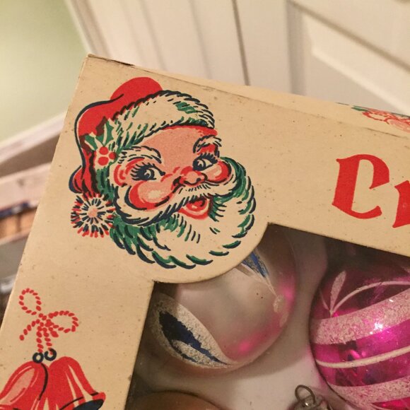 Vintage Lot Of 12 Christmas Tree Mercury Glass Ornaments In Box Made In POLAND - Picture 14 of 16